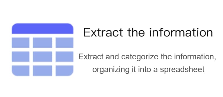 Based on the range of content you select on the page, PageMonitor will automatically extract and categorize the information, organizing it into a spreadsheet