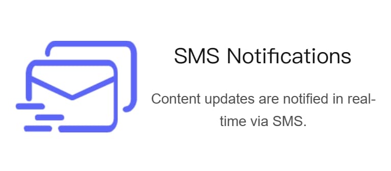 Cloud monitoring provides 24 X 7 monitoring capabilities. Once the monitored page content changes, notifications are sent immediately via email and SMS, ensuring you never miss any updates