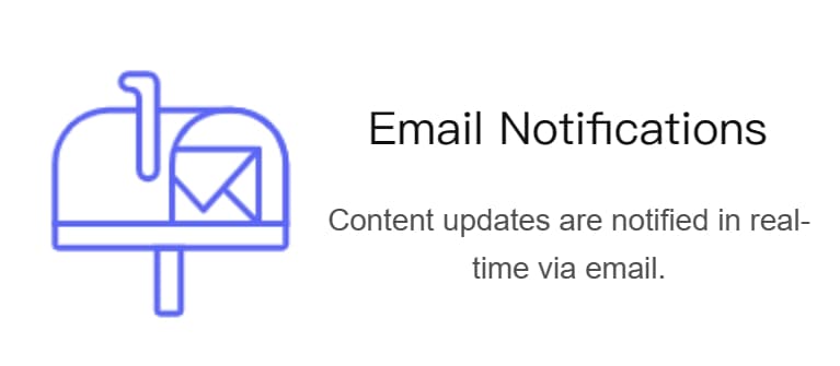 Cloud monitoring provides 24 X 7 monitoring capabilities. Once the monitored page content changes, notifications are sent immediately via email and SMS, ensuring you never miss any updates