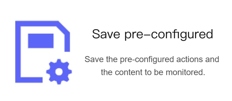 For content that can only be displayed after clicking or scrolling on a webpage, you can pre-configure click or scroll actions. With each monitoring update, these actions will be automated, and the content updates will be monitored